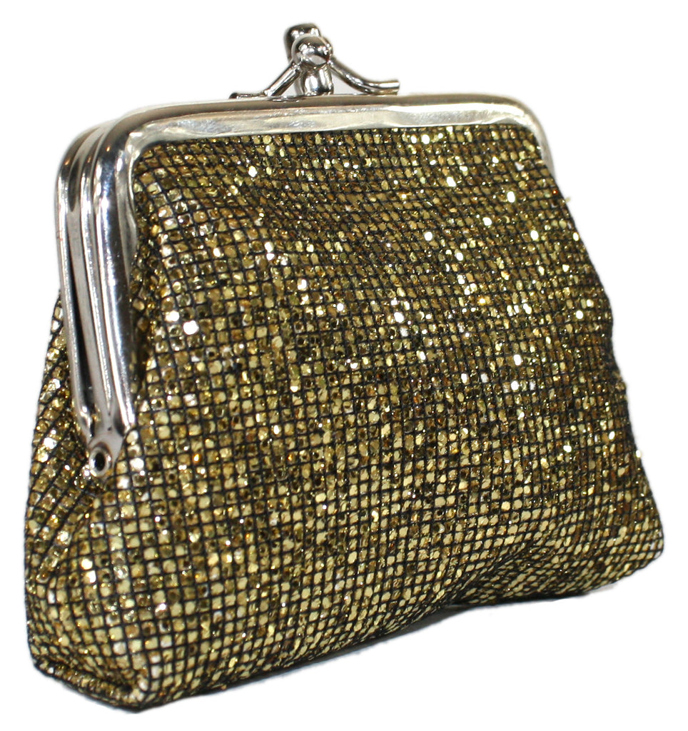 Lenny & Cia Leather Embossed Silver Croc Shoulder Purse Bag Gold Trim  FABULOUS! | eBay